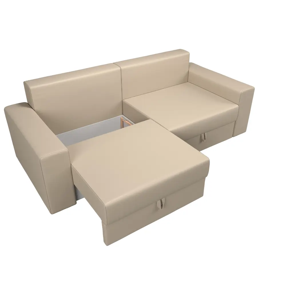 Фото 8 Диван Лига Диванов Майами 114676 250x90x105 см текстиль цвет бежевый