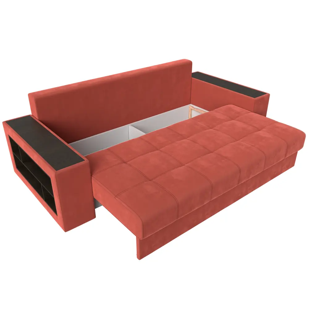 Фото 6 Диван Лига Диванов Дубай 110546 243x80x106 см вельвет цвет коралловый Фото 6 Диван Лига Диванов Дубай 110546 243x80x106 см вельвет цвет коралловый