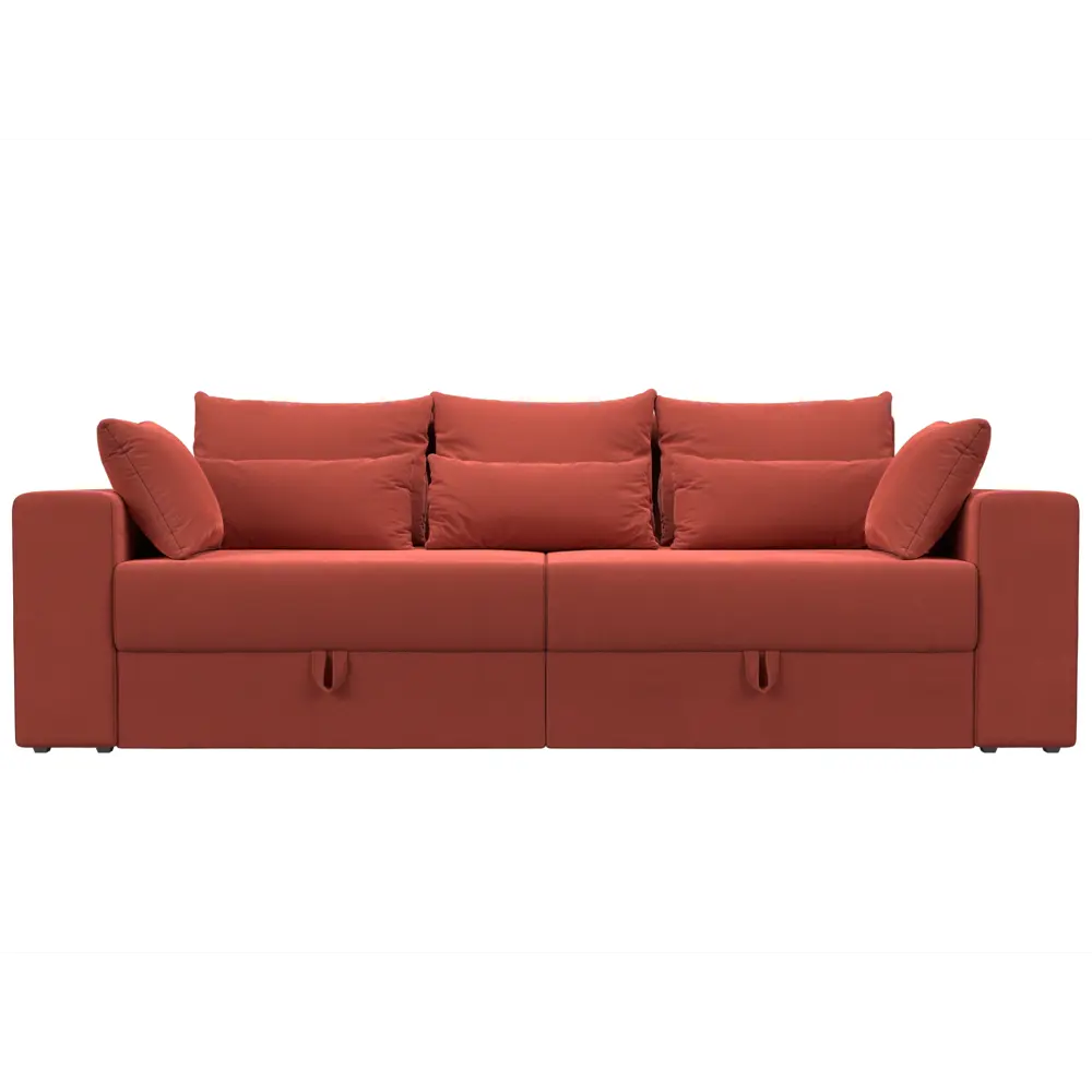 Фото 2 Диван Лига Диванов Майами 114730 250x90x105 см текстиль цвет коралловый Фото 2 Диван Лига Диванов Майами 114730 250x90x105 см текстиль цвет коралловый