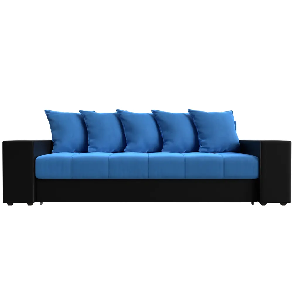 Фото 2 Диван Лига Диванов Дубай 110576R 243x80x106 см велюр цвет голубой