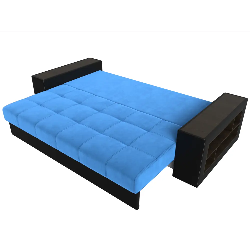 Фото 7 Диван Лига Диванов Дубай 110576R 243x80x106 см велюр цвет голубой