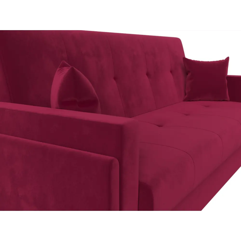 Фото 4 Диван Лига Диванов Лига-015 117925 216x90x83 см вельвет цвет бордовый Фото 4 Диван Лига Диванов Лига-015 117925 216x90x83 см вельвет цвет бордовый