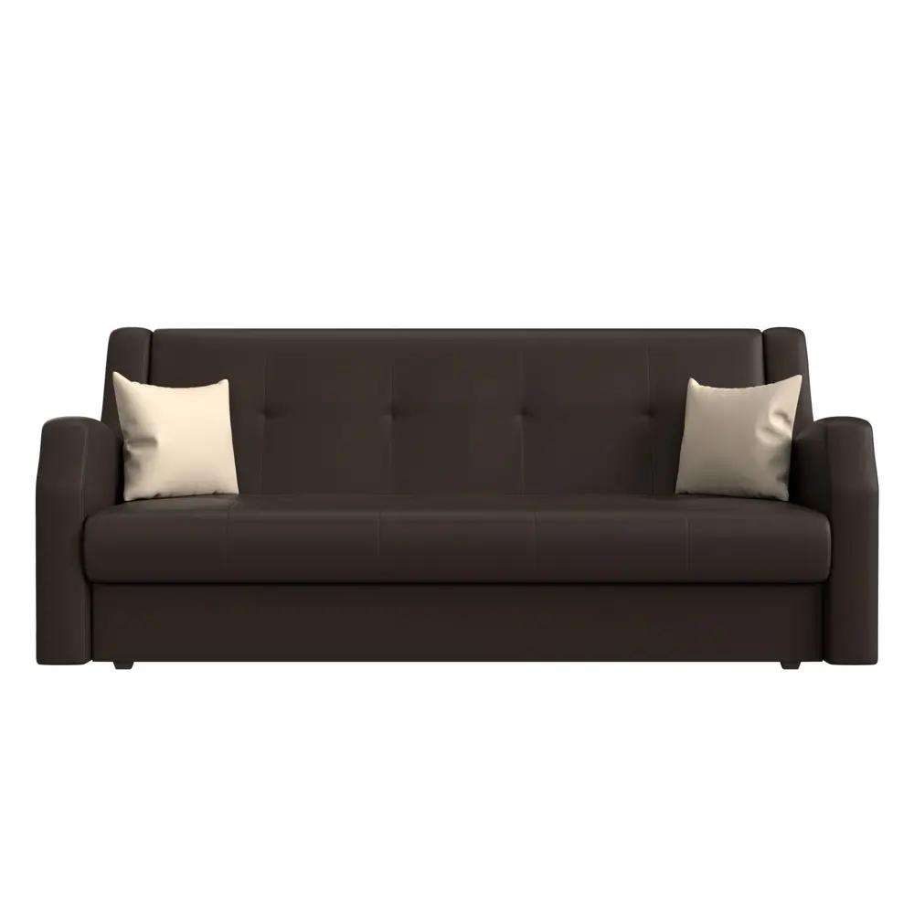 Фото 2 Диван Лига Диванов Лига-017 118144 206x90x83 см искусственная кожа цвет коричневый/бежевый Фото 2 Диван Лига Диванов Лига-017 118144 206x90x83 см искусственная кожа цвет коричневый/бежевый