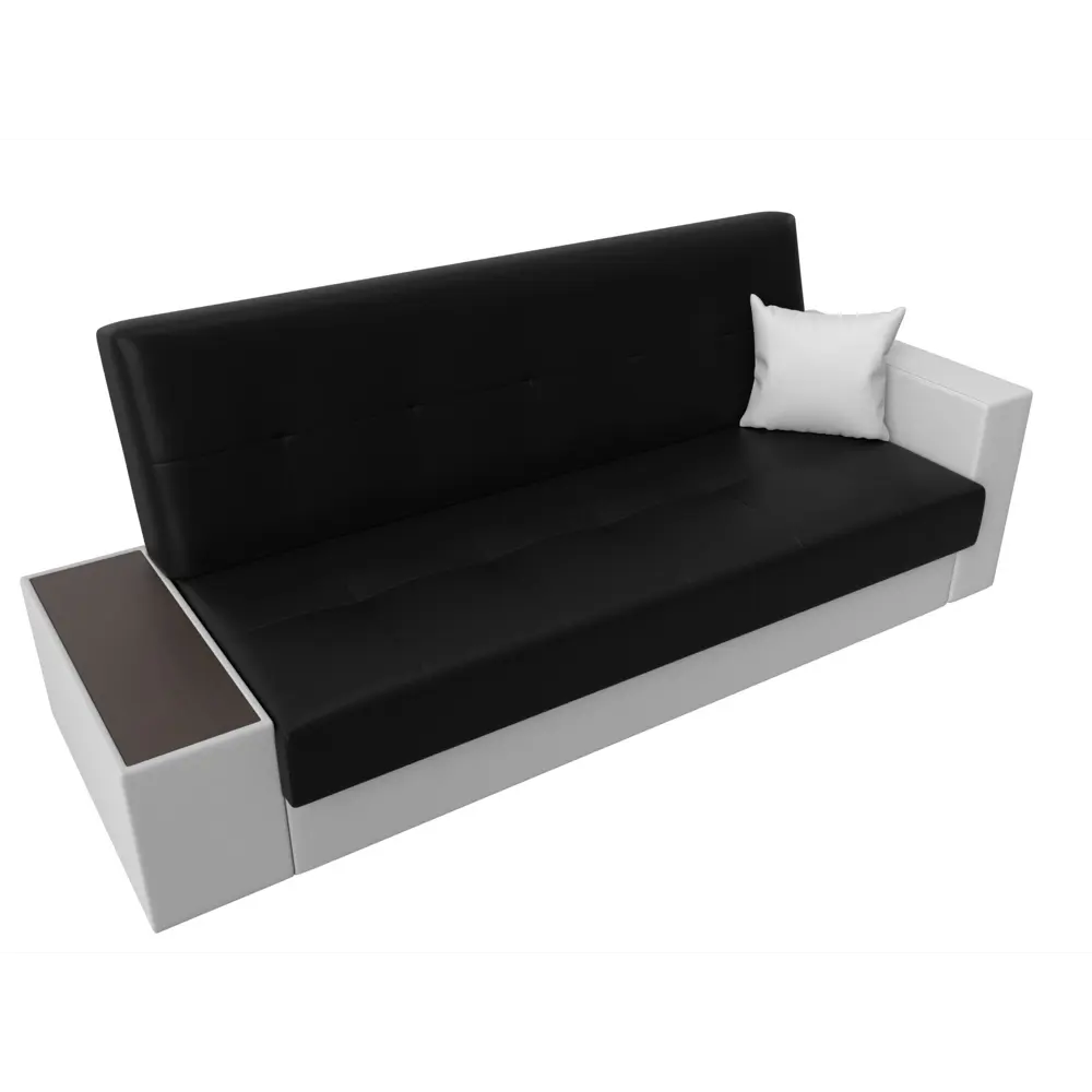 Фото 5 Диван Лига Диванов 020 118543L 223x90x83 см искусственная кожа цвет черный/белый/белый Фото 5 Диван Лига Диванов 020 118543L 223x90x83 см искусственная кожа цвет черный/белый/белый