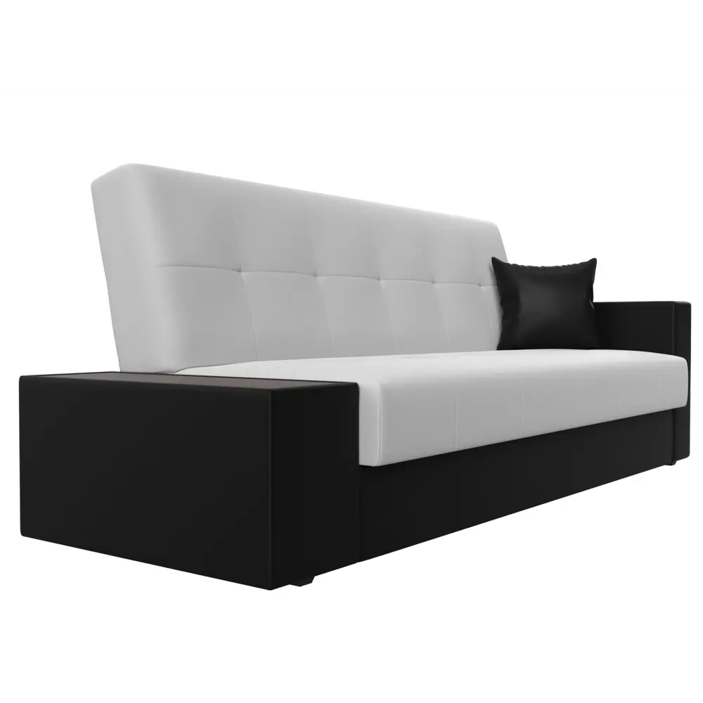 Фото 3 Диван Лига Диванов 020 118540L 223x90x83 см искусственная кожа цвет белый/черный Фото 3 Диван Лига Диванов 020 118540L 223x90x83 см искусственная кожа цвет белый/черный