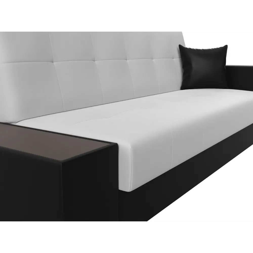 Фото 4 Диван Лига Диванов 020 118540L 223x90x83 см искусственная кожа цвет белый/черный Фото 4 Диван Лига Диванов 020 118540L 223x90x83 см искусственная кожа цвет белый/черный