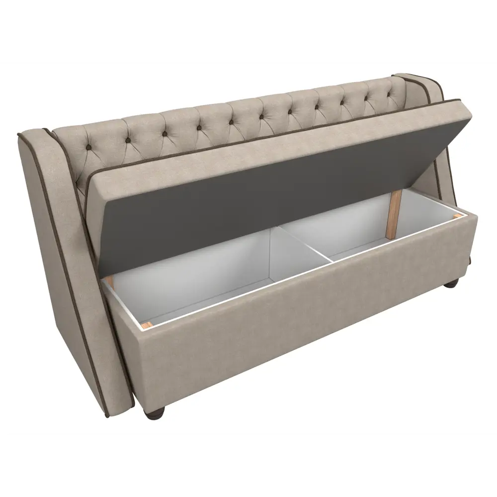 Фото 6 Диван Лига диванов Лофт 188x85x67 см рогожка цвет бежевый 104558