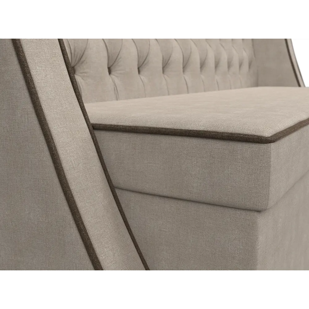 Фото 4 Диван Лига диванов Лофт 188x85x67 см рогожка цвет бежевый 104558