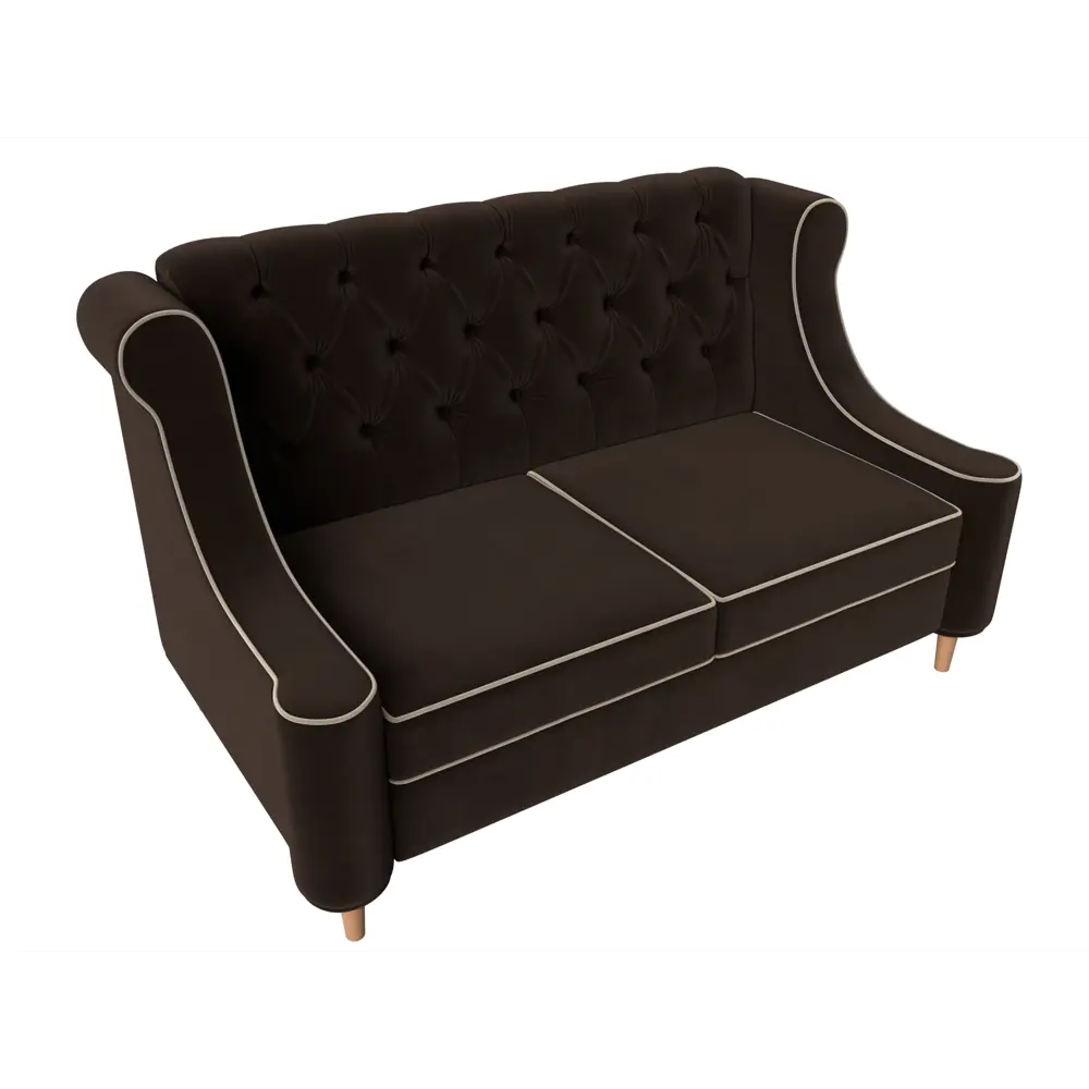 Фото 5 Диван Лига Диванов Бронкс 104537 153x98x86 см микровельвет цвет коричневый