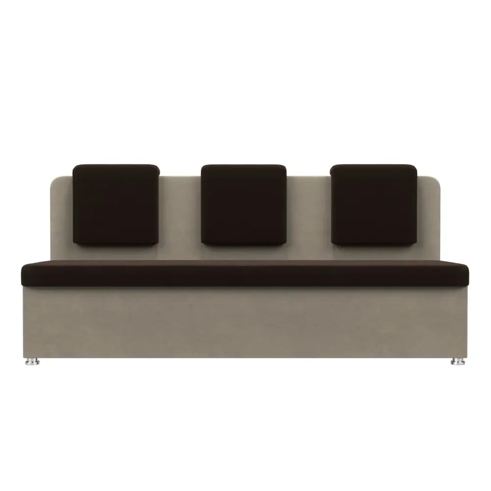 Фото 2 Диван Лига Диванов Маккон 101374 185x89x54 см микровельвет цвет бежевый/коричневый Фото 2 Диван Лига Диванов Маккон 101374 185x89x54 см микровельвет цвет бежевый/коричневый