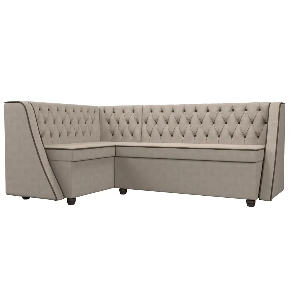 Фото Диван Лига диванов Лофт 197x85x136 см рогожка цвет бежевый 104598L Фото Диван Лига диванов Лофт 197x85x136 см рогожка цвет бежевый 104598L