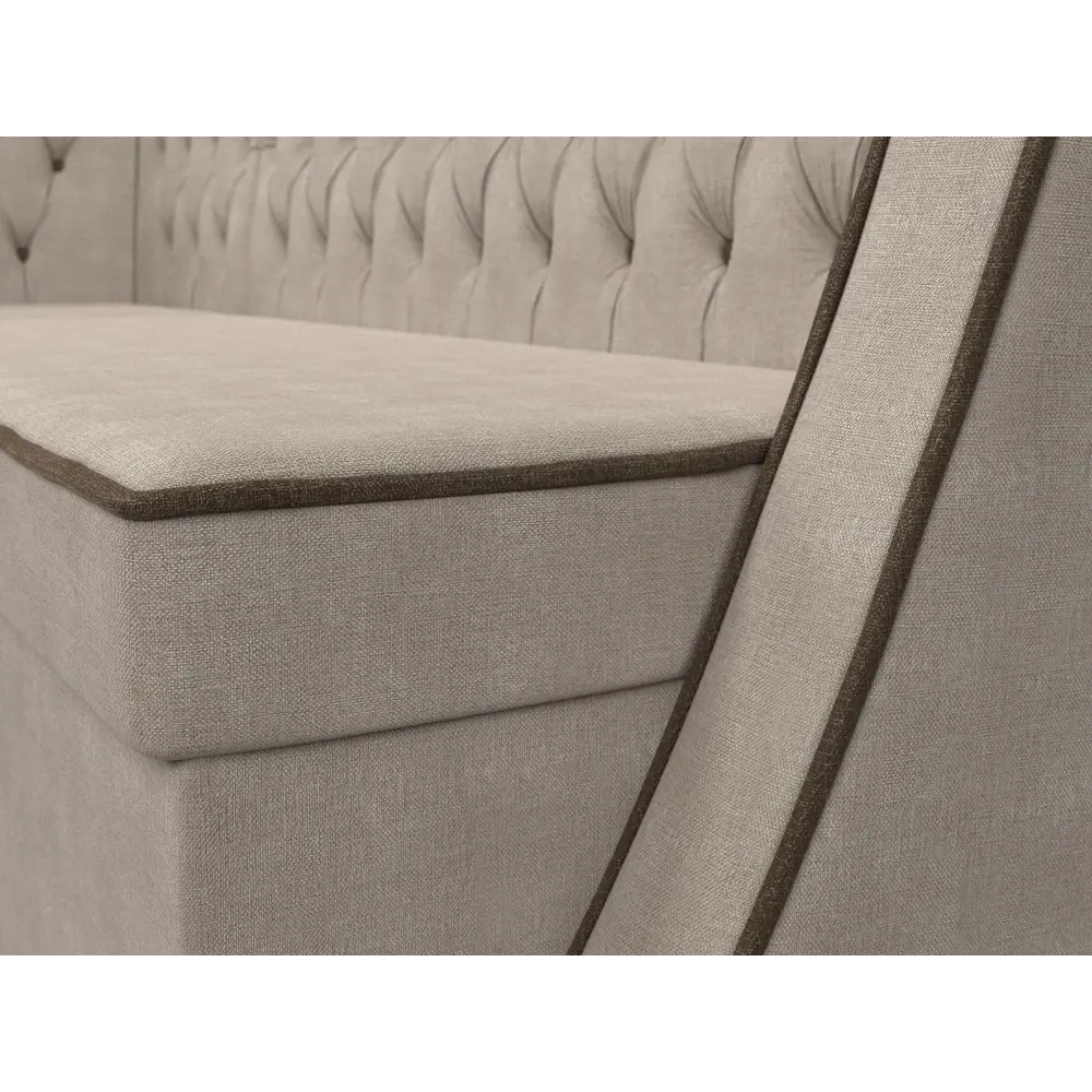 Фото 4 Диван Лига диванов Лофт 197x85x136 см рогожка цвет бежевый 104598L Фото 4 Диван Лига диванов Лофт 197x85x136 см рогожка цвет бежевый 104598L