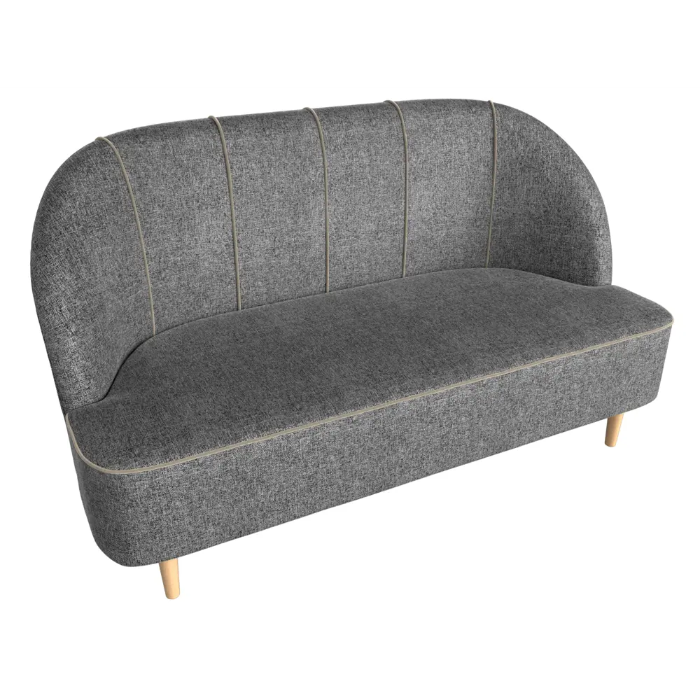 Фото 5 Диван-кушетка Лига Диванов Фелини 145x82x66 см рогожка цвет серый