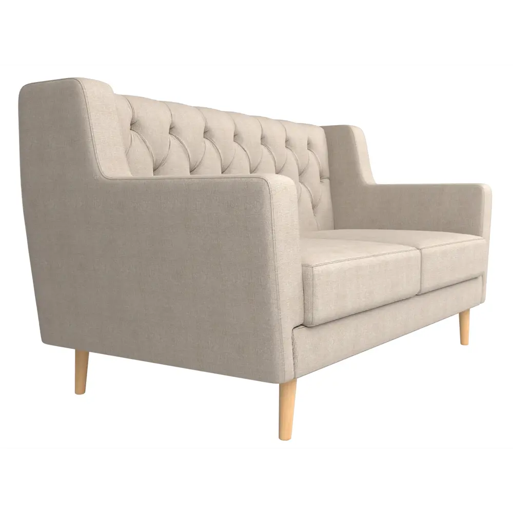 Фото 3 Диван прямой Лига диванов Брайтон 139x85x80 см рогожка цвет бежевый Фото 3 Диван прямой Лига диванов Брайтон 139x85x80 см рогожка цвет бежевый