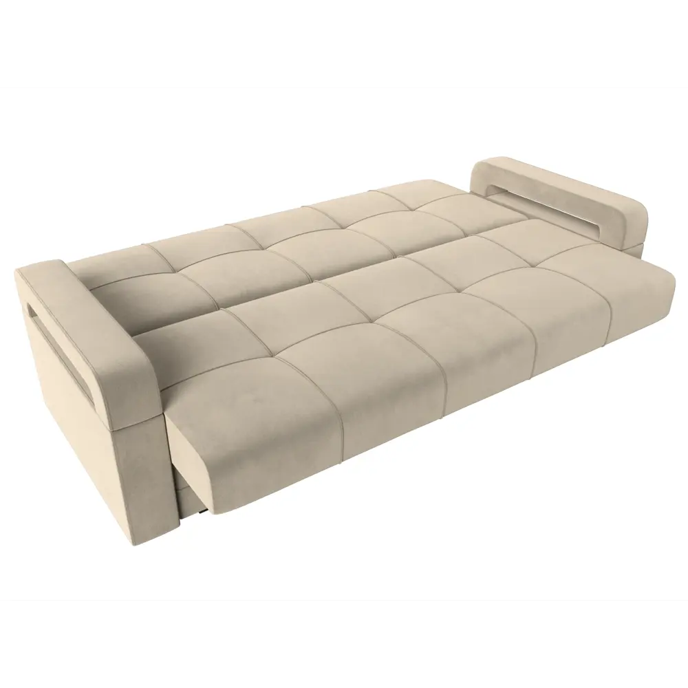 Фото 7 Диван Лига Диванов Гермес 219x99x100 см микровельвет цвет бежевый Фото 7 Диван Лига Диванов Гермес 219x99x100 см микровельвет цвет бежевый