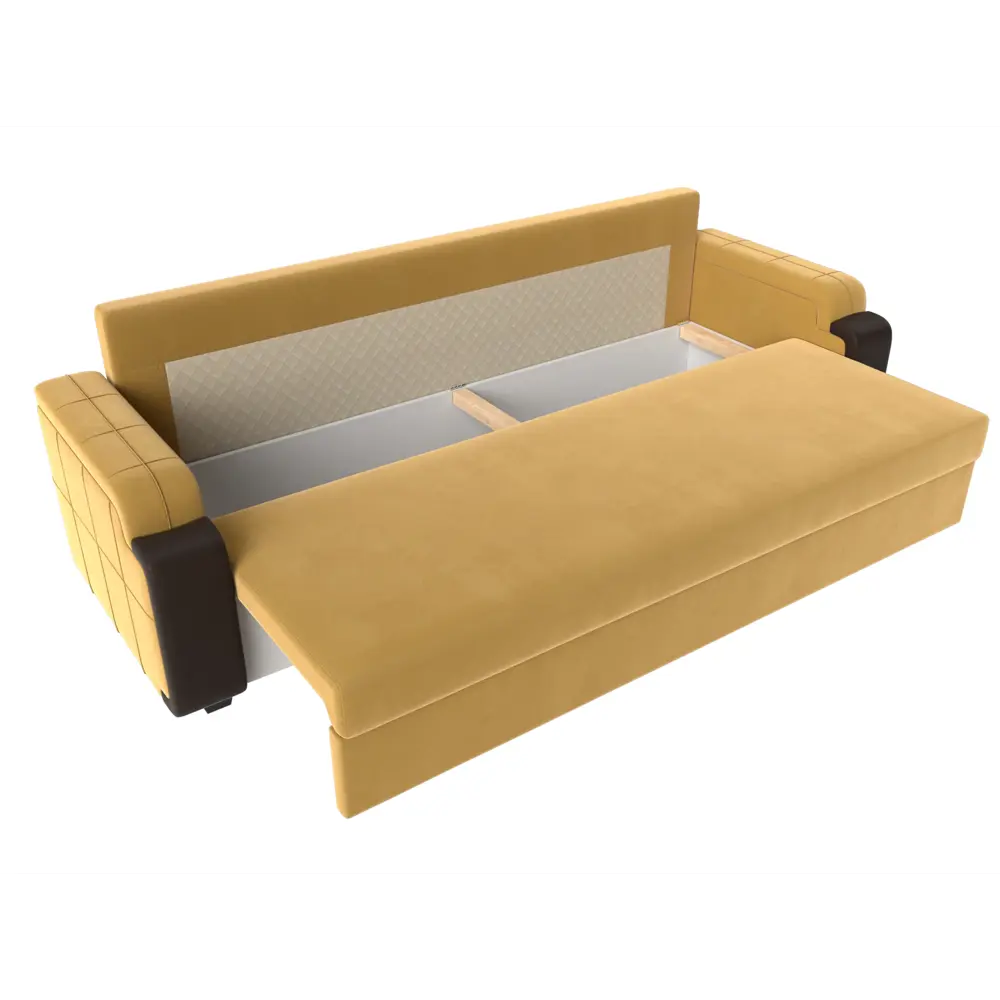 Фото 7 Диван прямой Лига Диванов Николь 225x91x77 см микровельвет цвет коричневый/желтый Фото 7 Диван прямой Лига Диванов Николь 225x91x77 см микровельвет цвет коричневый/желтый