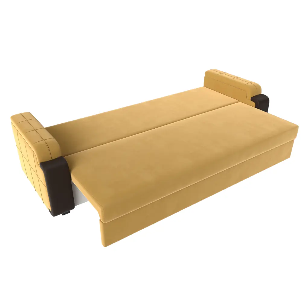 Фото 6 Диван прямой Лига Диванов Николь 225x91x77 см микровельвет цвет коричневый/желтый Фото 6 Диван прямой Лига Диванов Николь 225x91x77 см микровельвет цвет коричневый/желтый