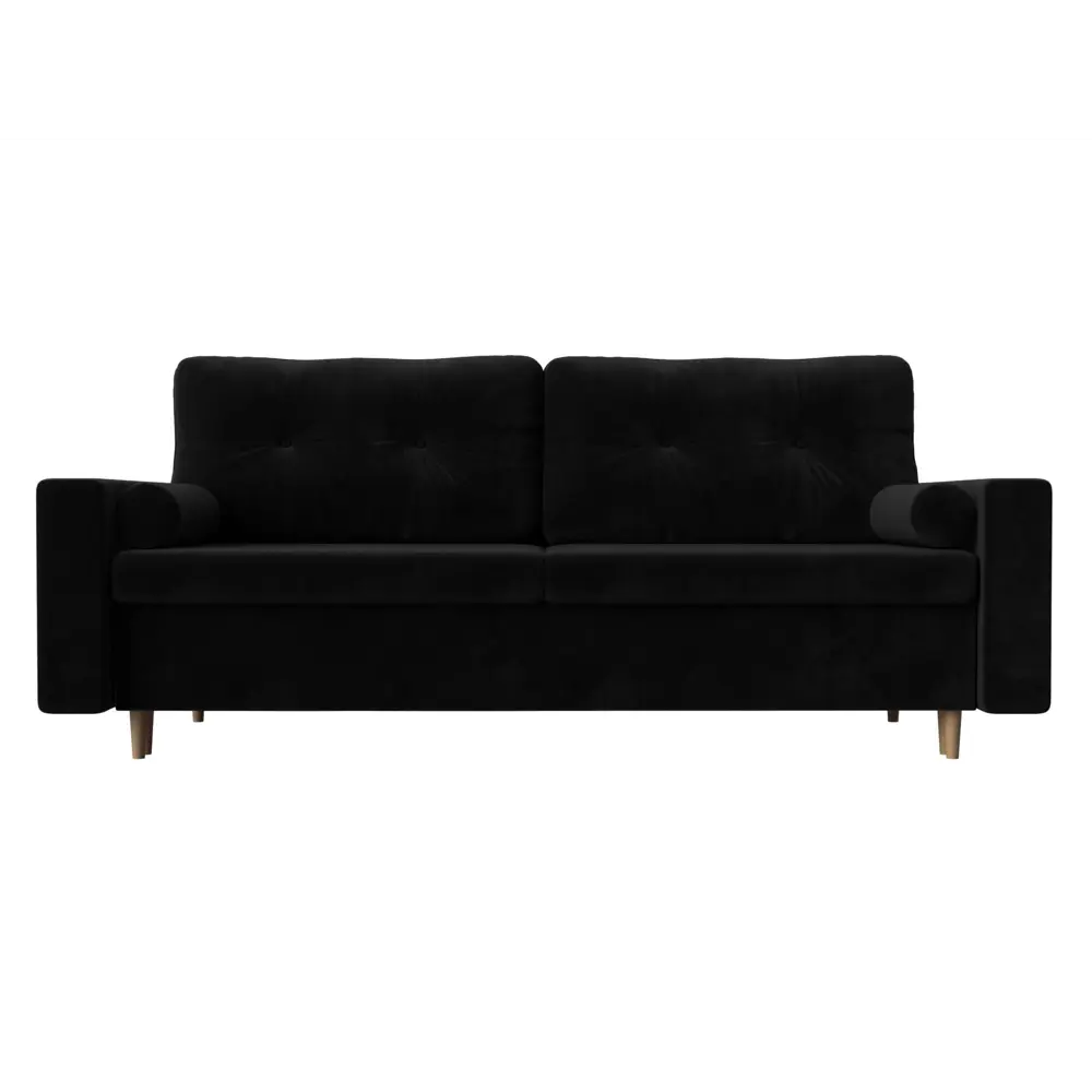 Фото 2 Диван Лига диванов Белфаст 225x90x95 см велюр цвет черный Фото 2 Диван Лига диванов Белфаст 225x90x95 см велюр цвет черный