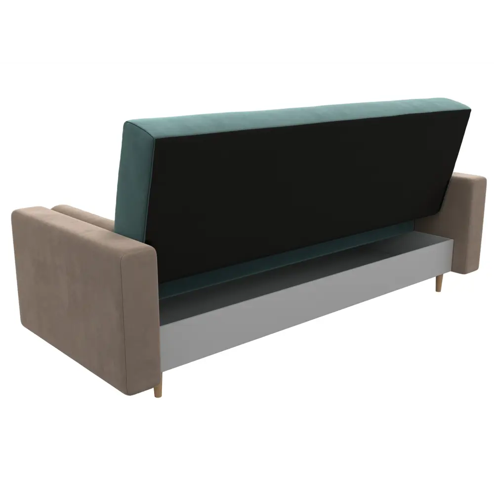 Фото 7 Диван Лига диванов Белфаст 225x95x90 см велюр цвет бирюзовый/бежевый Фото 7 Диван Лига диванов Белфаст 225x95x90 см велюр цвет бирюзовый/бежевый