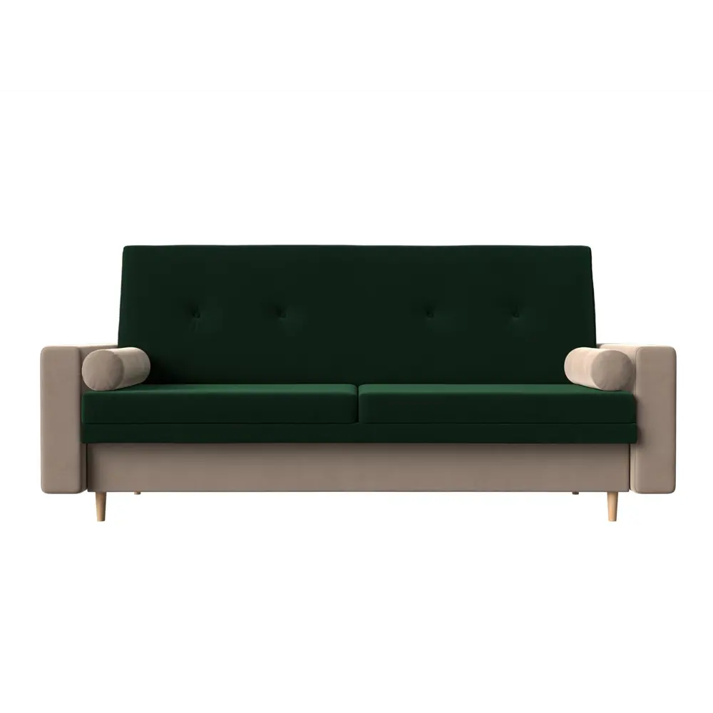 Фото 2 Диван Лига диванов Белфаст 225x95x90 см велюр цвет бежевый/зеленый