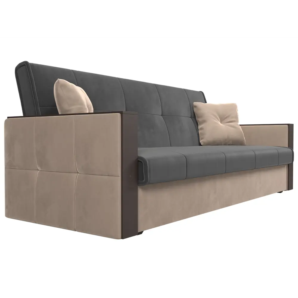 Фото 3 Диван Лига диванов Валенсия 210x90x85 см велюр цвет бежевый/серый Фото 3 Диван Лига диванов Валенсия 210x90x85 см велюр цвет бежевый/серый