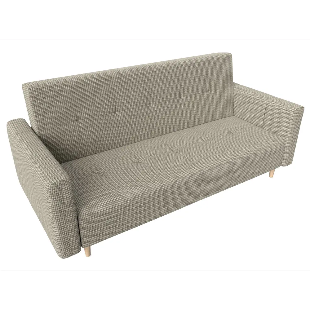 Фото Диван Лига диванов Вест 214x97x92 см рогожка цвет бежевый кофру 02 Фото Диван Лига диванов Вест 214x97x92 см рогожка цвет бежевый кофру 02