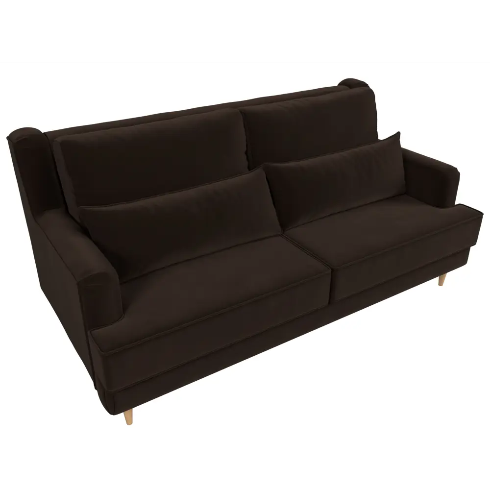 Фото 5 Диван Лига диванов Джерси 218x95x102 см микровельвет цвет коричневый Фото 5 Диван Лига диванов Джерси 218x95x102 см микровельвет цвет коричневый