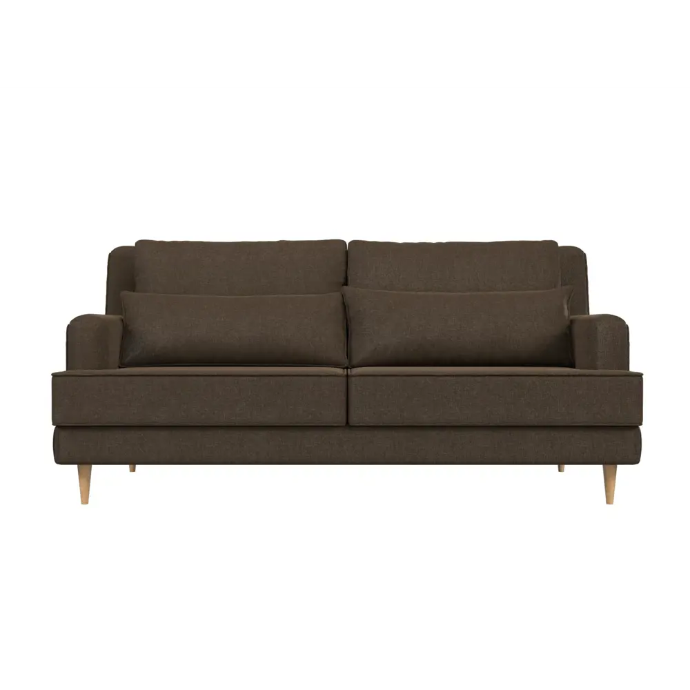 Фото 2 Диван Лига диванов Джерси 218x95x102 см рогожка цвет коричневый Фото 2 Диван Лига диванов Джерси 218x95x102 см рогожка цвет коричневый