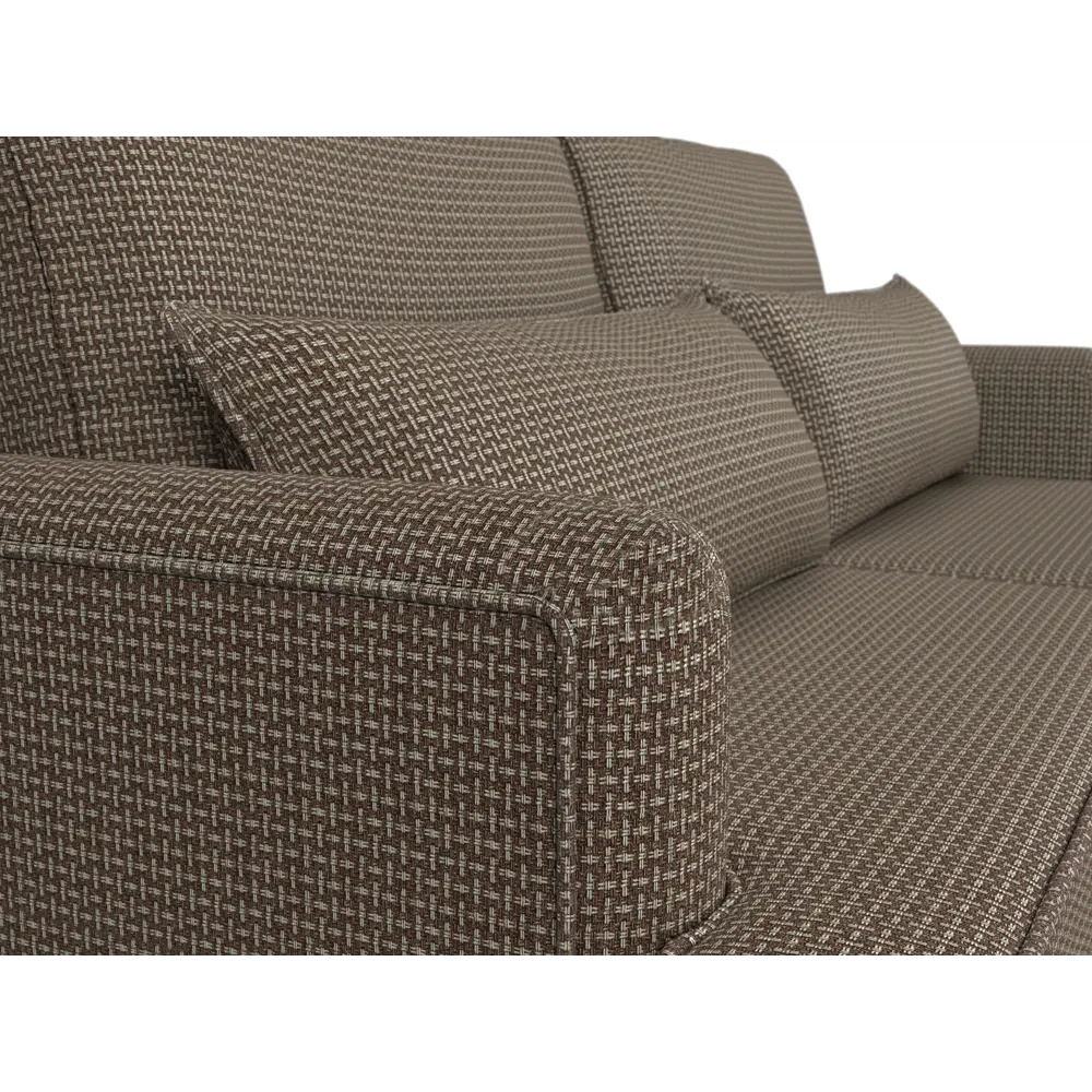 Фото 4 Диван Лига диванов Джерси 218x95x102 см рогожка цвет коричневый кофру 03 Фото 4 Диван Лига диванов Джерси 218x95x102 см рогожка цвет коричневый кофру 03
