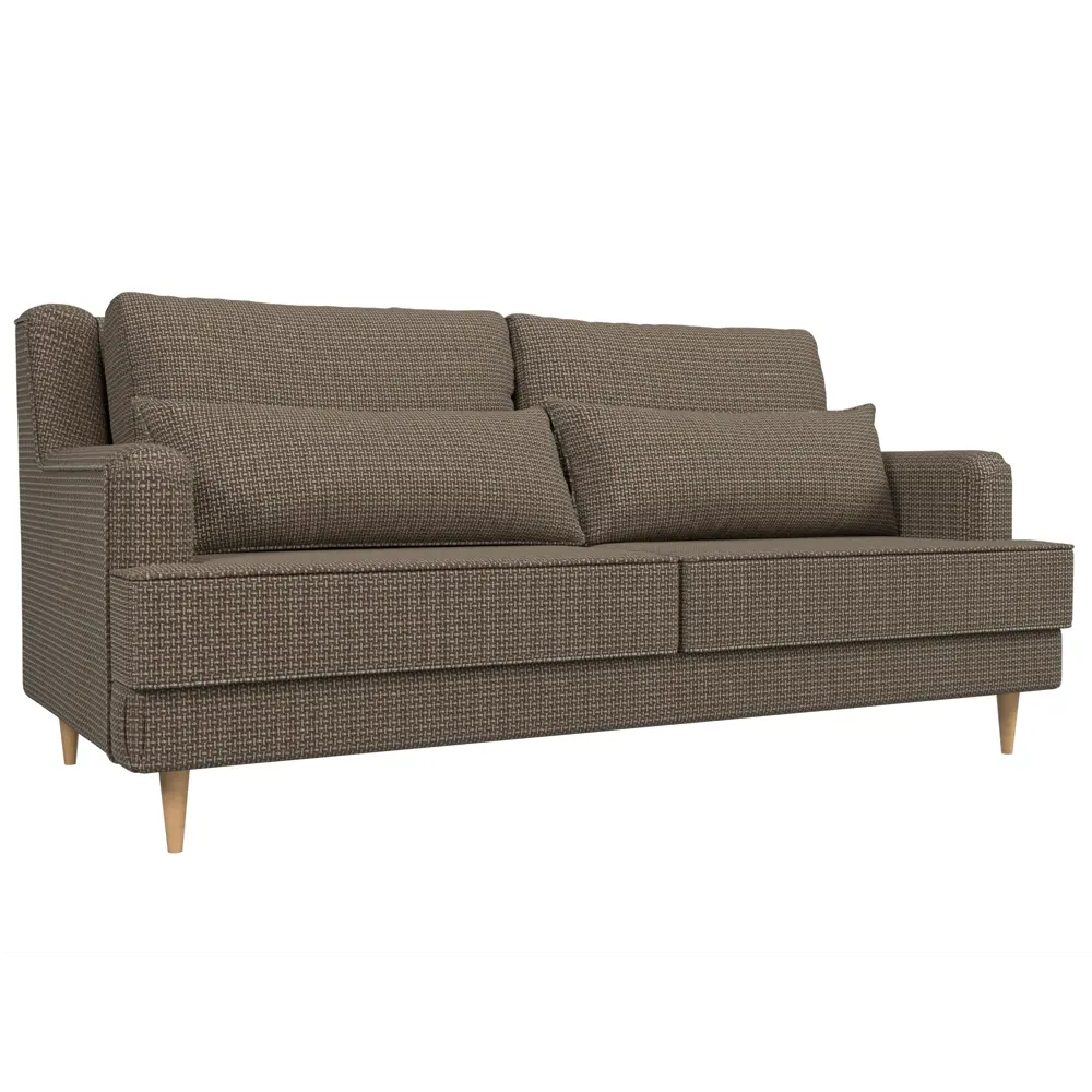 Фото Диван Лига диванов Джерси 218x95x102 см рогожка цвет коричневый кофру 03 Фото Диван Лига диванов Джерси 218x95x102 см рогожка цвет коричневый кофру 03