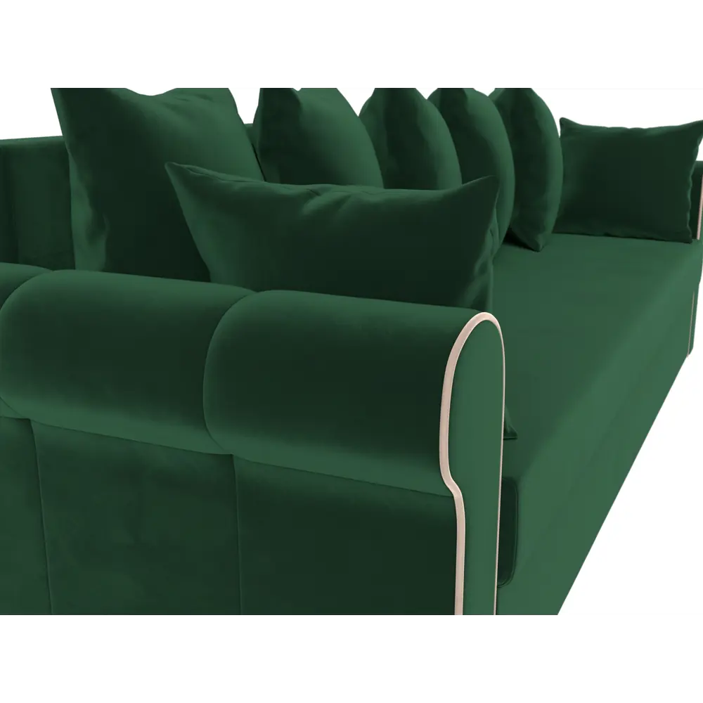 Фото 4 Диван Лига диванов Рейн 226x91x78 см велюр цвет зеленый Фото 4 Диван Лига диванов Рейн 226x91x78 см велюр цвет зеленый