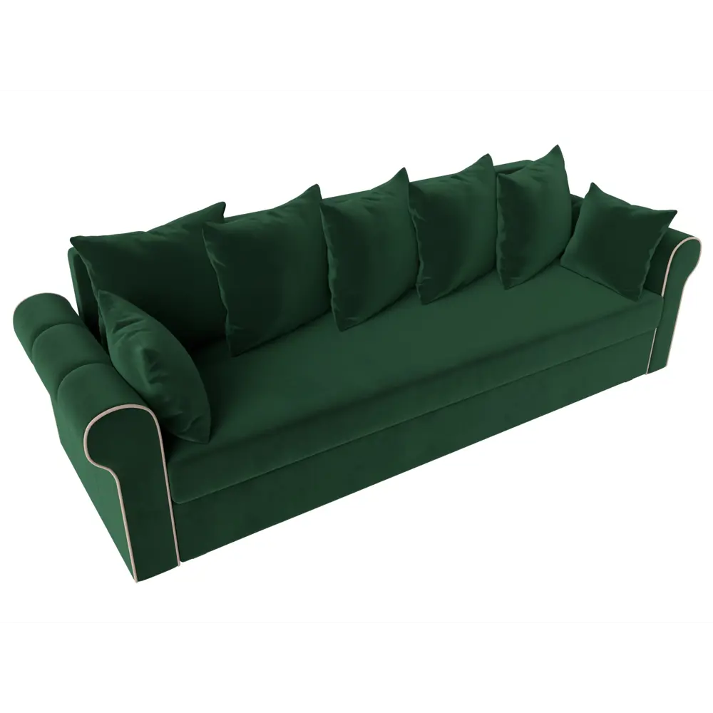 Фото 5 Диван Лига диванов Рейн 226x91x78 см велюр цвет зеленый Фото 5 Диван Лига диванов Рейн 226x91x78 см велюр цвет зеленый