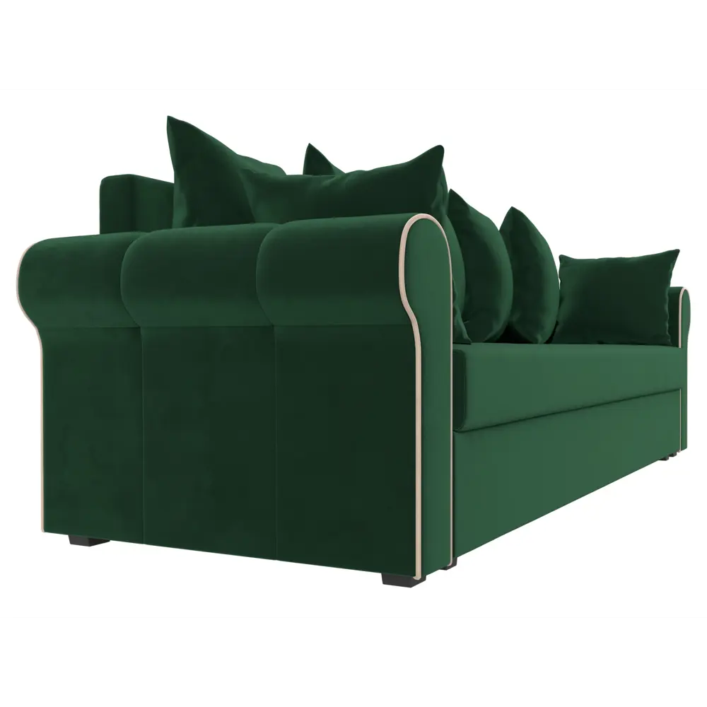 Фото 3 Диван Лига диванов Рейн 226x91x78 см велюр цвет зеленый Фото 3 Диван Лига диванов Рейн 226x91x78 см велюр цвет зеленый