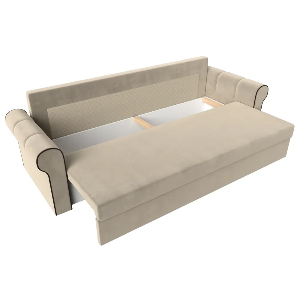 Фото 6 Диван Лига диванов Рейн 226x91x78 см микровельвет цвет бежевый Фото 6 Диван Лига диванов Рейн 226x91x78 см микровельвет цвет бежевый