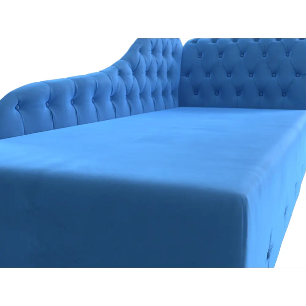 Фото 4 Диван Лига диванов Камерон 201x89x78 см велюр цвет голубой