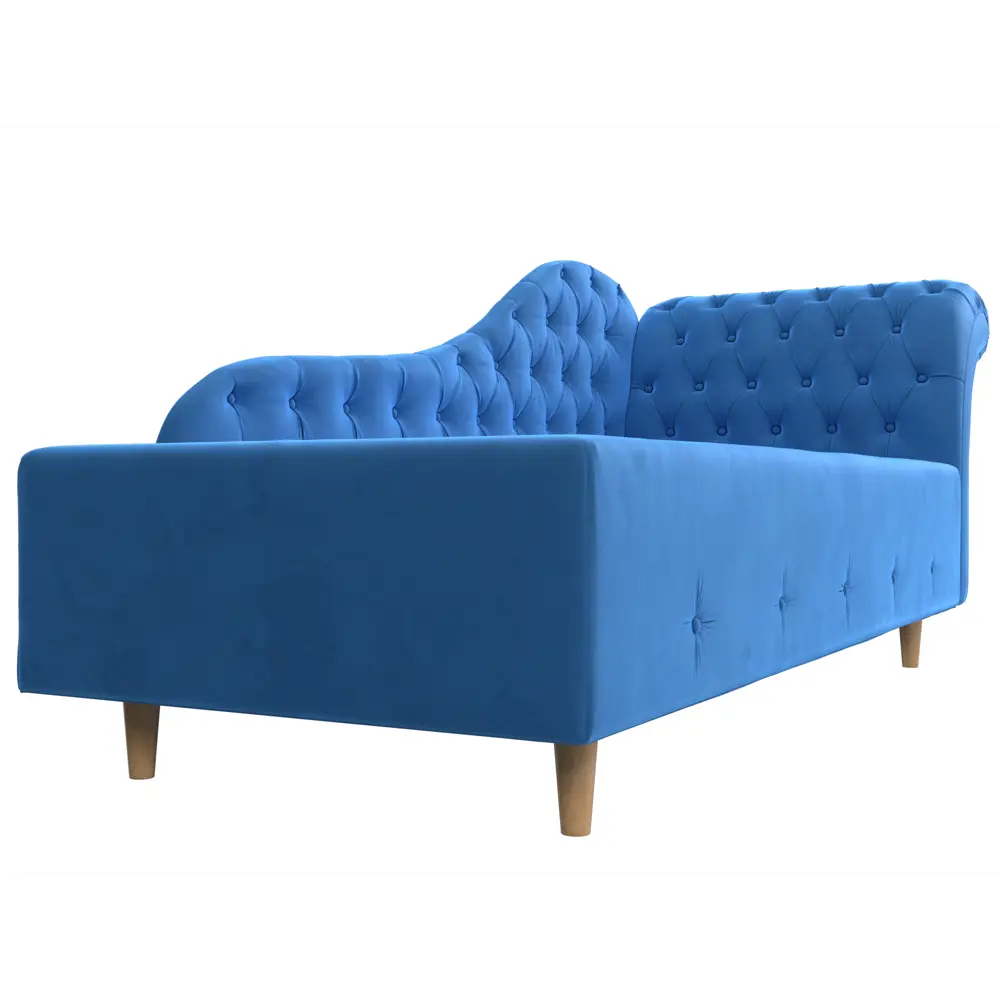 Фото 3 Диван Лига диванов Камерон 201x89x78 см велюр цвет голубой