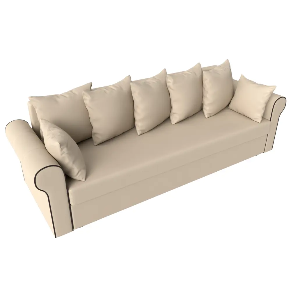 Фото 5 Диван Лига диванов Рейн 226x91x78 см экокожа цвет бежевый Фото 5 Диван Лига диванов Рейн 226x91x78 см экокожа цвет бежевый