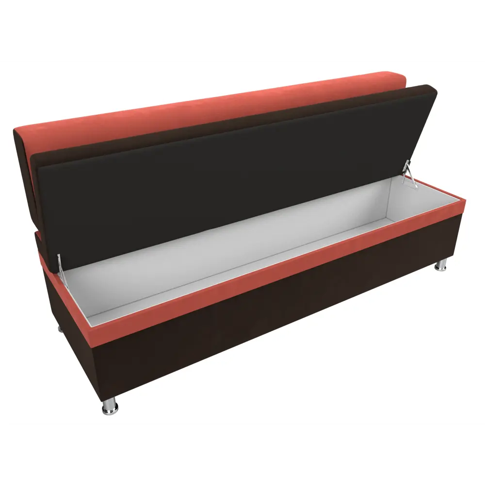 Фото 5 Кухонный диван Лига Диванов Стайл 111635 170x89x57 см микровельвет цвет коричневый/коралловый Фото 5 Кухонный диван Лига Диванов Стайл 111635 170x89x57 см микровельвет цвет коричневый/коралловый