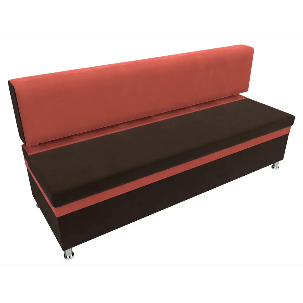 Фото 4 Кухонный диван Лига Диванов Стайл 111635 170x89x57 см микровельвет цвет коричневый/коралловый Фото 4 Кухонный диван Лига Диванов Стайл 111635 170x89x57 см микровельвет цвет коричневый/коралловый