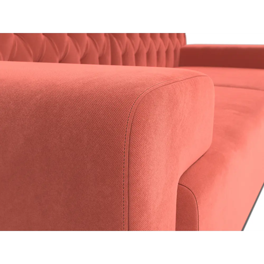 Фото 4 Диван Лига диванов Мюнхен 109131 206x84x78 см микровельвет цвет коралловый Фото 4 Диван Лига диванов Мюнхен 109131 206x84x78 см микровельвет цвет коралловый