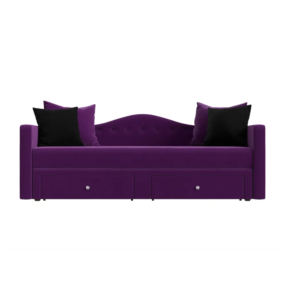 Фото 2 Диван Лига Диванов Дориан 100220 200x82x90 см микровельвет цвет фиолетовый Фото 2 Диван Лига Диванов Дориан 100220 200x82x90 см микровельвет цвет фиолетовый