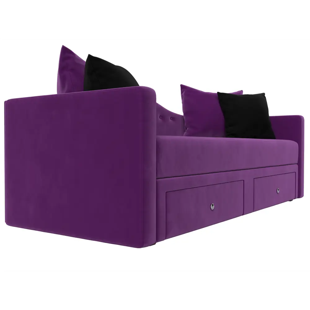 Фото 3 Диван Лига Диванов Дориан 100220 200x82x90 см микровельвет цвет фиолетовый Фото 3 Диван Лига Диванов Дориан 100220 200x82x90 см микровельвет цвет фиолетовый