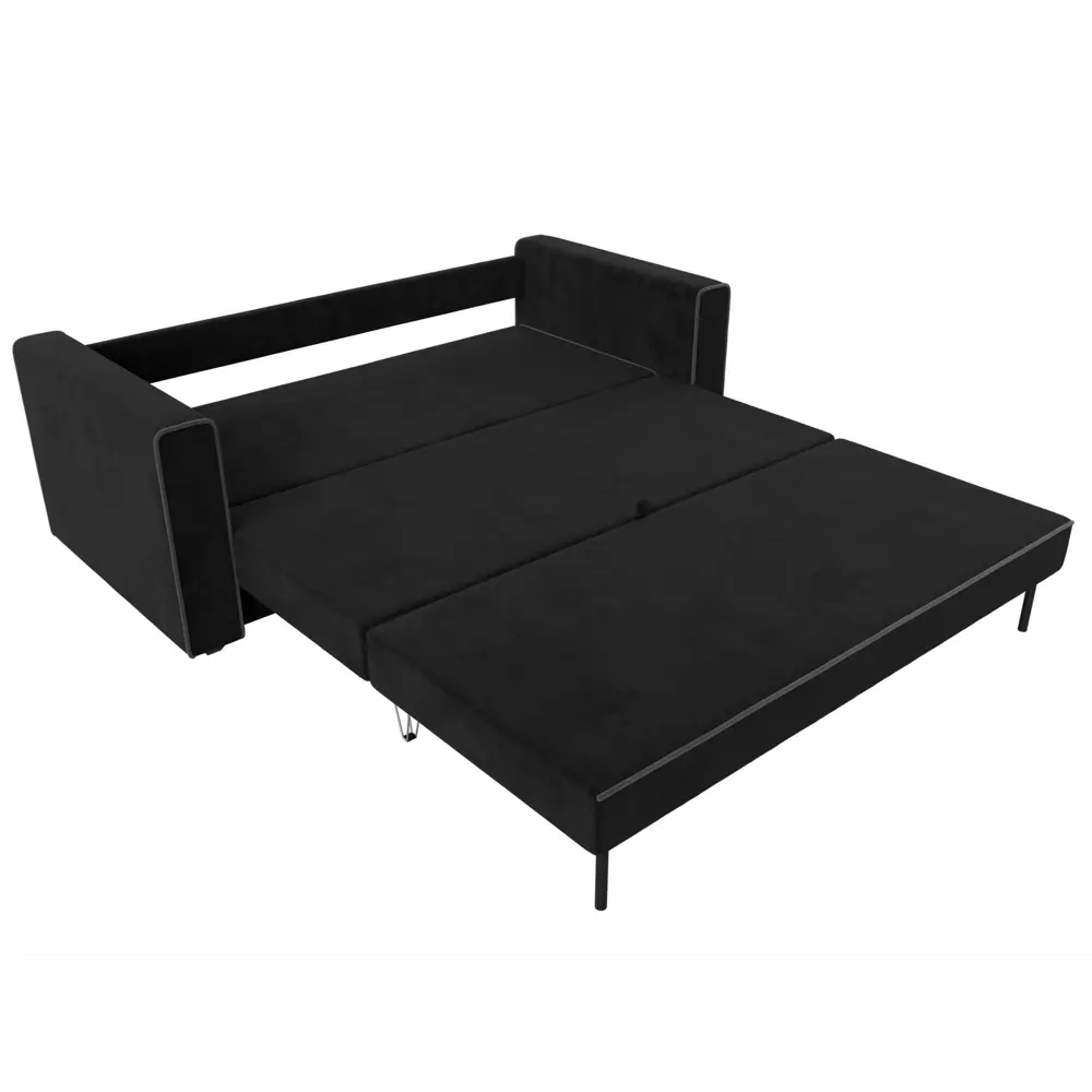 Фото 6 Диван Лига Диванов 012 117543 158x78x90 см велюр цвет черный/серый Фото 6 Диван Лига Диванов 012 117543 158x78x90 см велюр цвет черный/серый