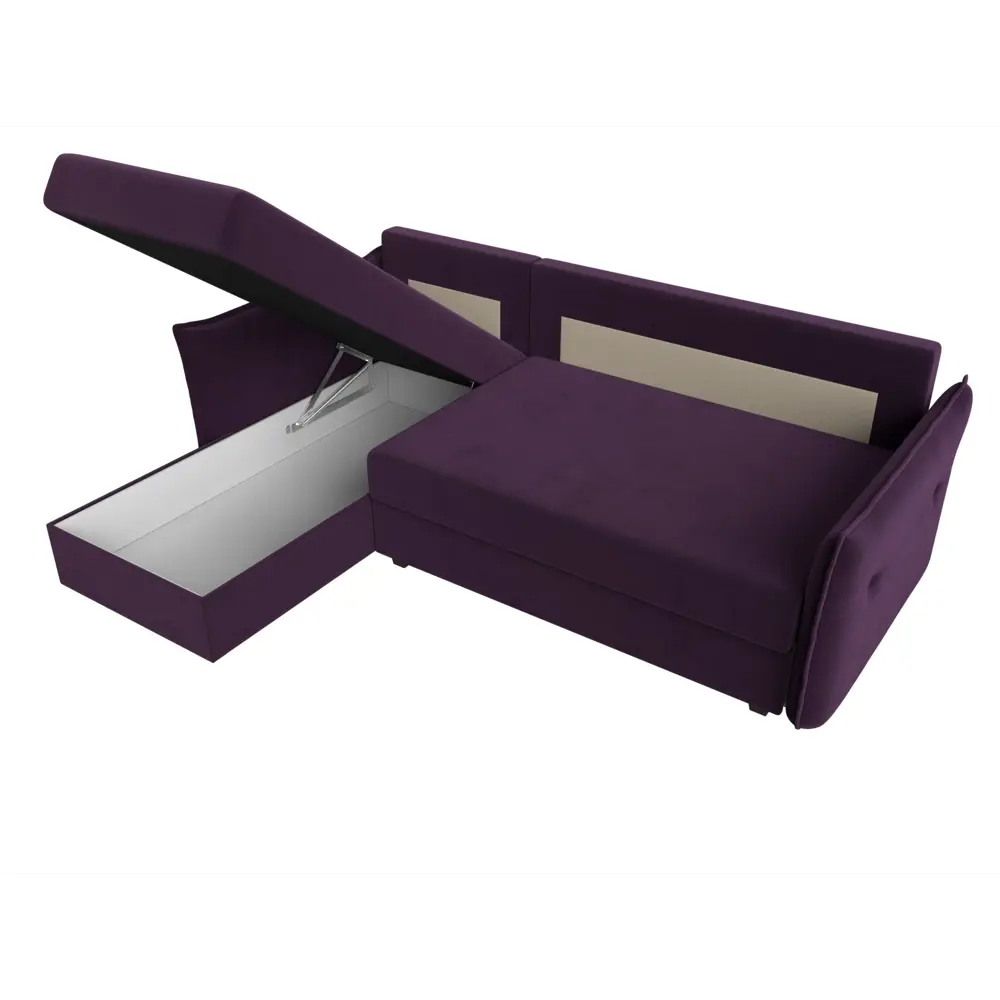 Фото 8 Диван Лига Диванов 118434L 226x85x140 см велюр цвет фиолетовый Фото 8 Диван Лига Диванов 118434L 226x85x140 см велюр цвет фиолетовый
