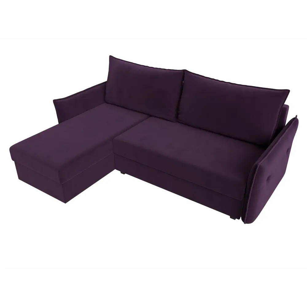 Фото 5 Диван Лига Диванов 118434L 226x85x140 см велюр цвет фиолетовый Фото 5 Диван Лига Диванов 118434L 226x85x140 см велюр цвет фиолетовый
