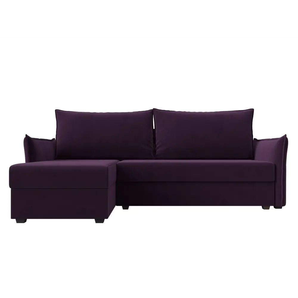 Фото 2 Диван Лига Диванов 118434L 226x85x140 см велюр цвет фиолетовый Фото 2 Диван Лига Диванов 118434L 226x85x140 см велюр цвет фиолетовый
