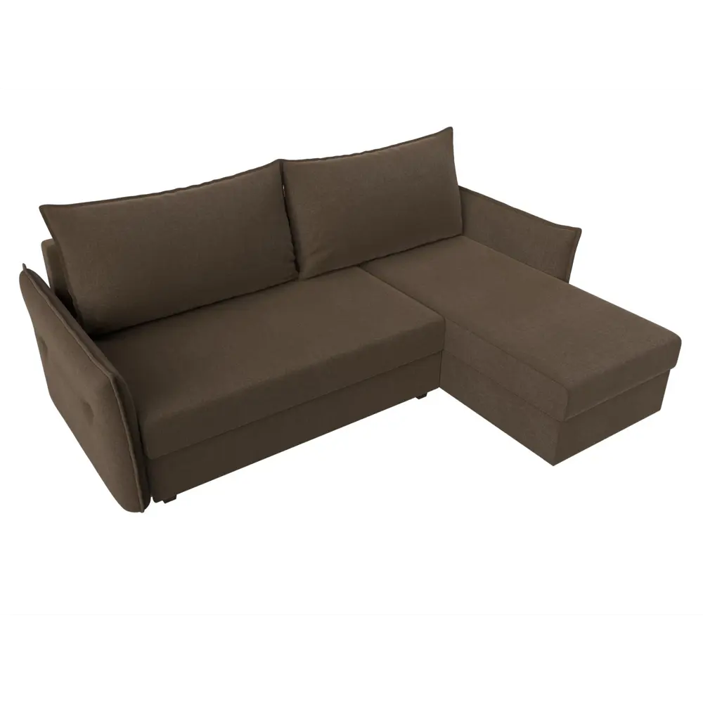 Фото 5 Диван Лига Диванов 118446 226x85x140 см рогожка цвет коричневый Фото 5 Диван Лига Диванов 118446 226x85x140 см рогожка цвет коричневый