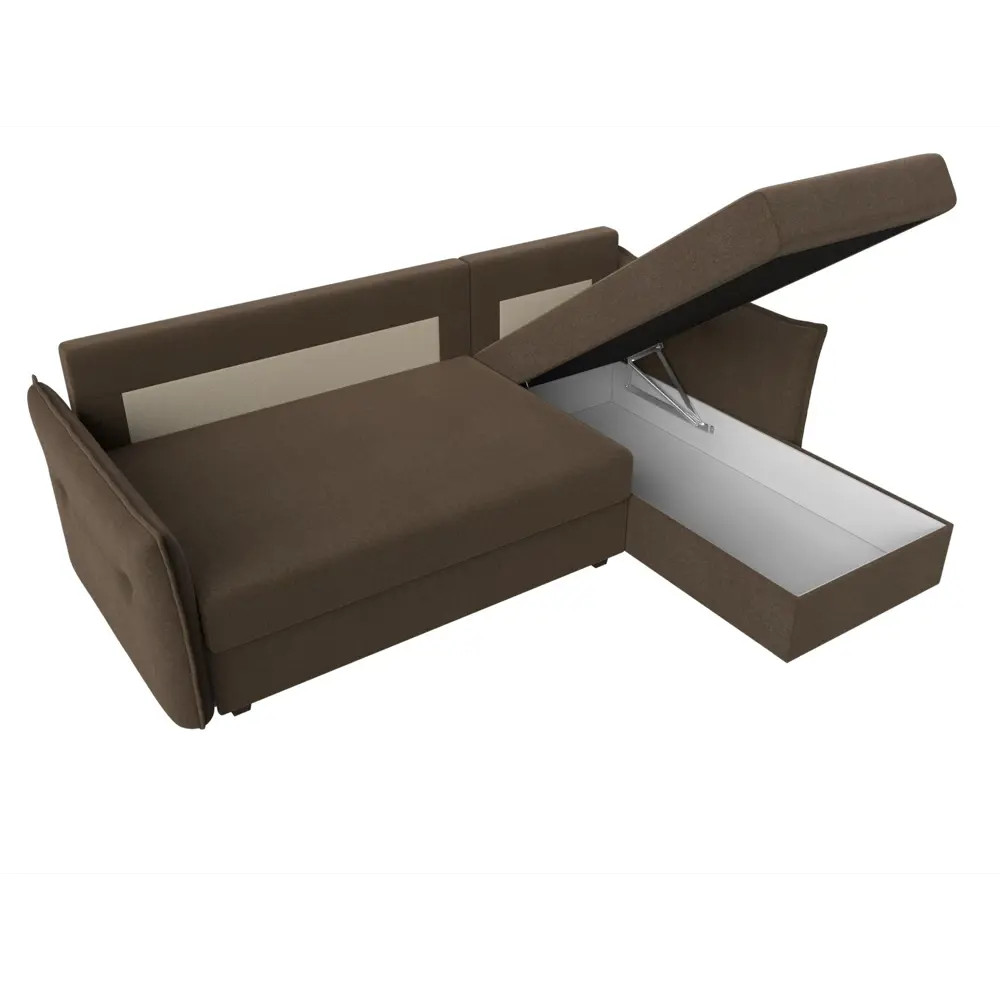 Фото 8 Диван Лига Диванов 118446 226x85x140 см рогожка цвет коричневый Фото 8 Диван Лига Диванов 118446 226x85x140 см рогожка цвет коричневый