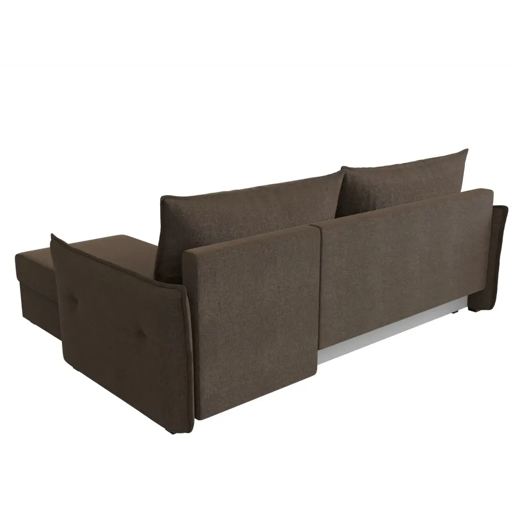 Фото 6 Диван Лига Диванов 118446 226x85x140 см рогожка цвет коричневый Фото 6 Диван Лига Диванов 118446 226x85x140 см рогожка цвет коричневый