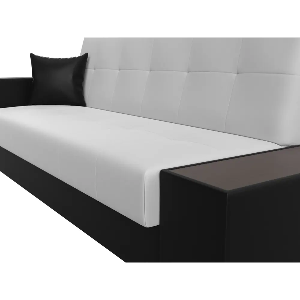 Фото 4 Диван Лига Диванов 020 118540 223x90x83 см искусственная кожа цвет белый/черный Фото 4 Диван Лига Диванов 020 118540 223x90x83 см искусственная кожа цвет белый/черный